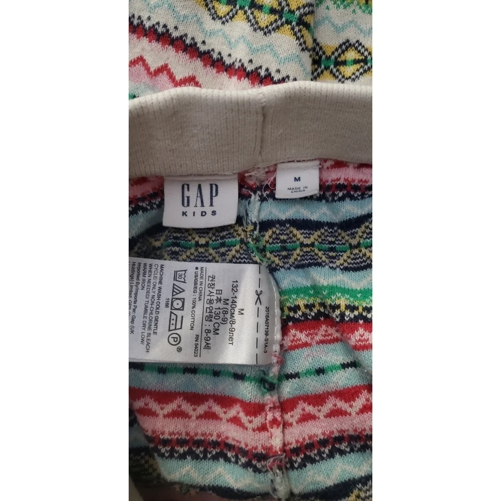 20. Gap Girls Fair Isle sweater leggings